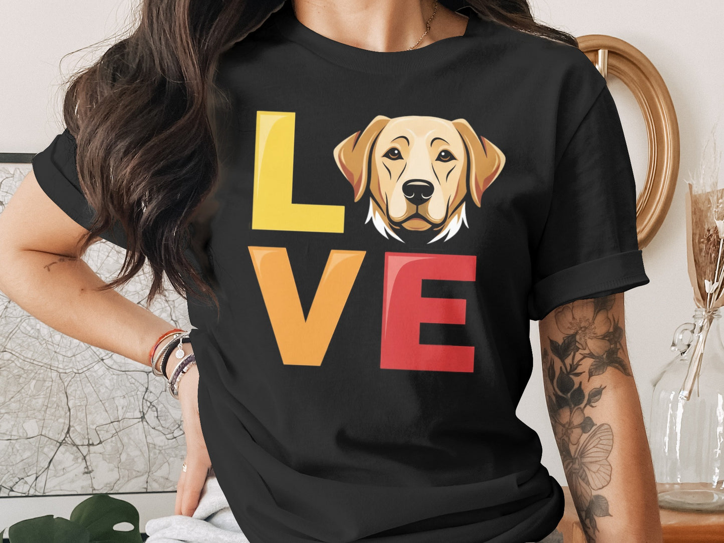 Love Golden Retriever Graphic Tee product type