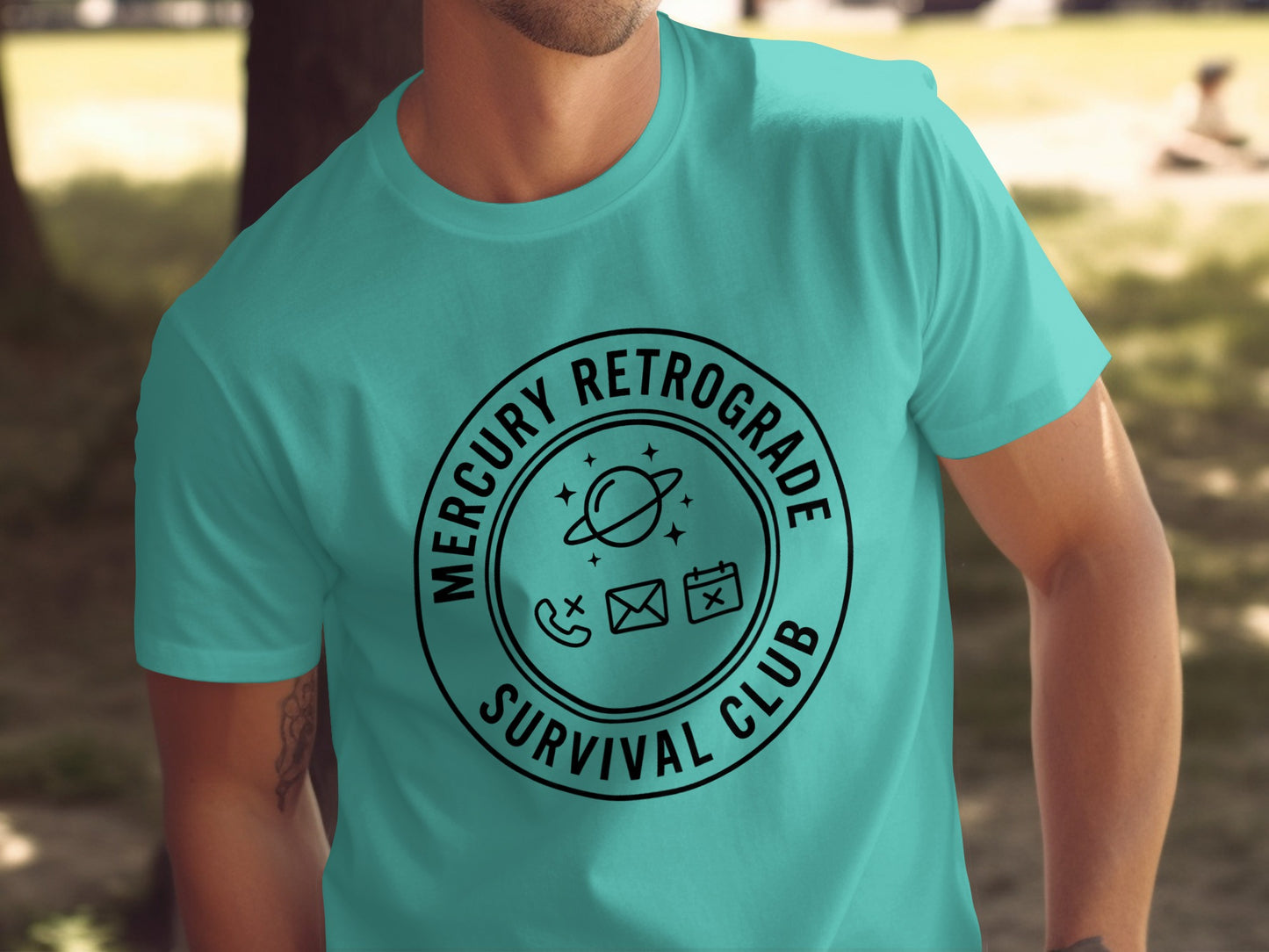 Mercury Retrograde Survival Club Graphic Tee