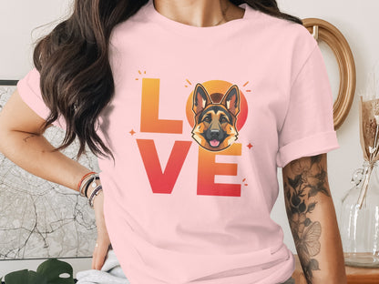 German Shepherd Love Graphic T-Shirt product type
