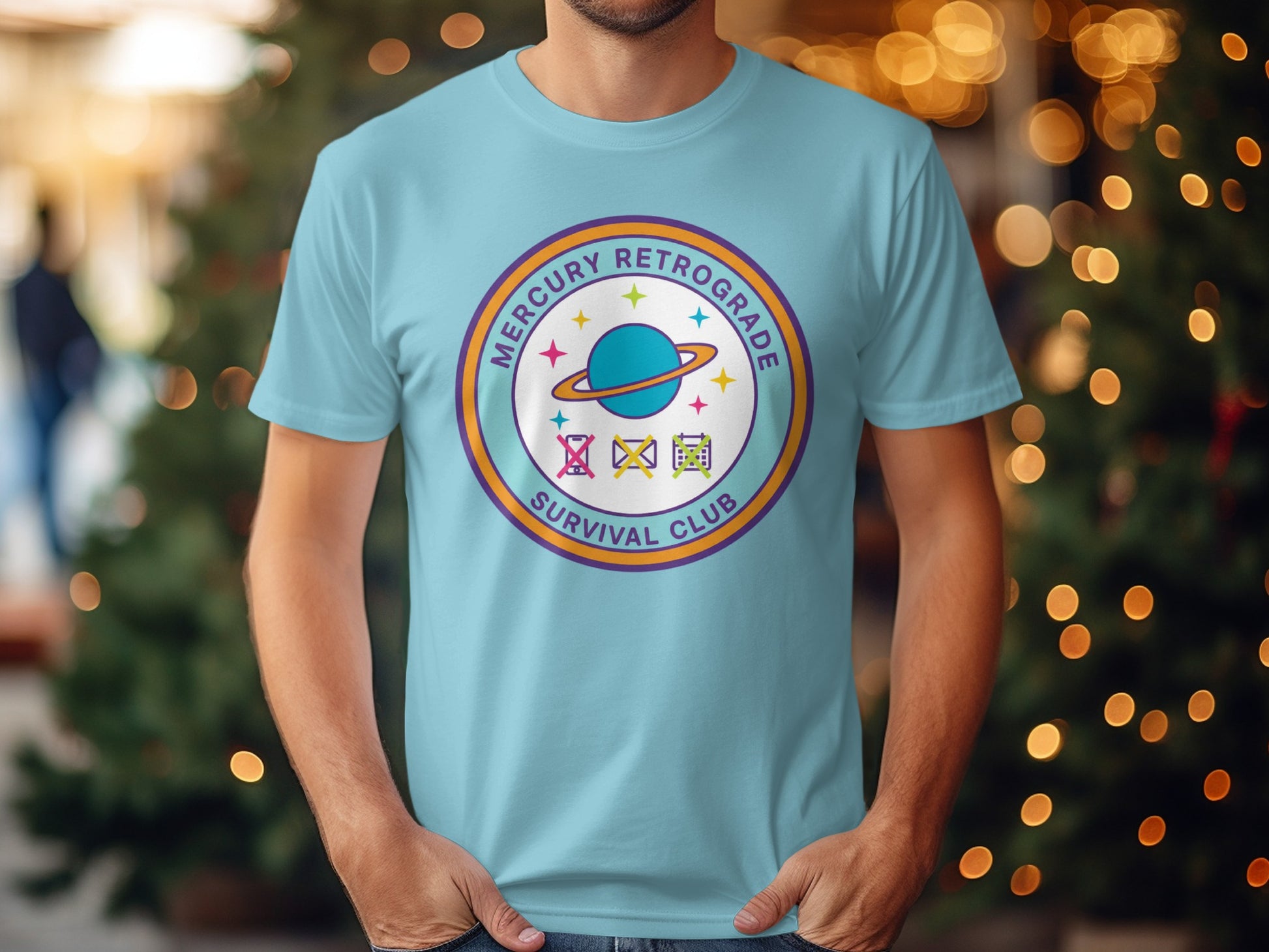 Mercury Retrograde Survival Club Graphic Tee