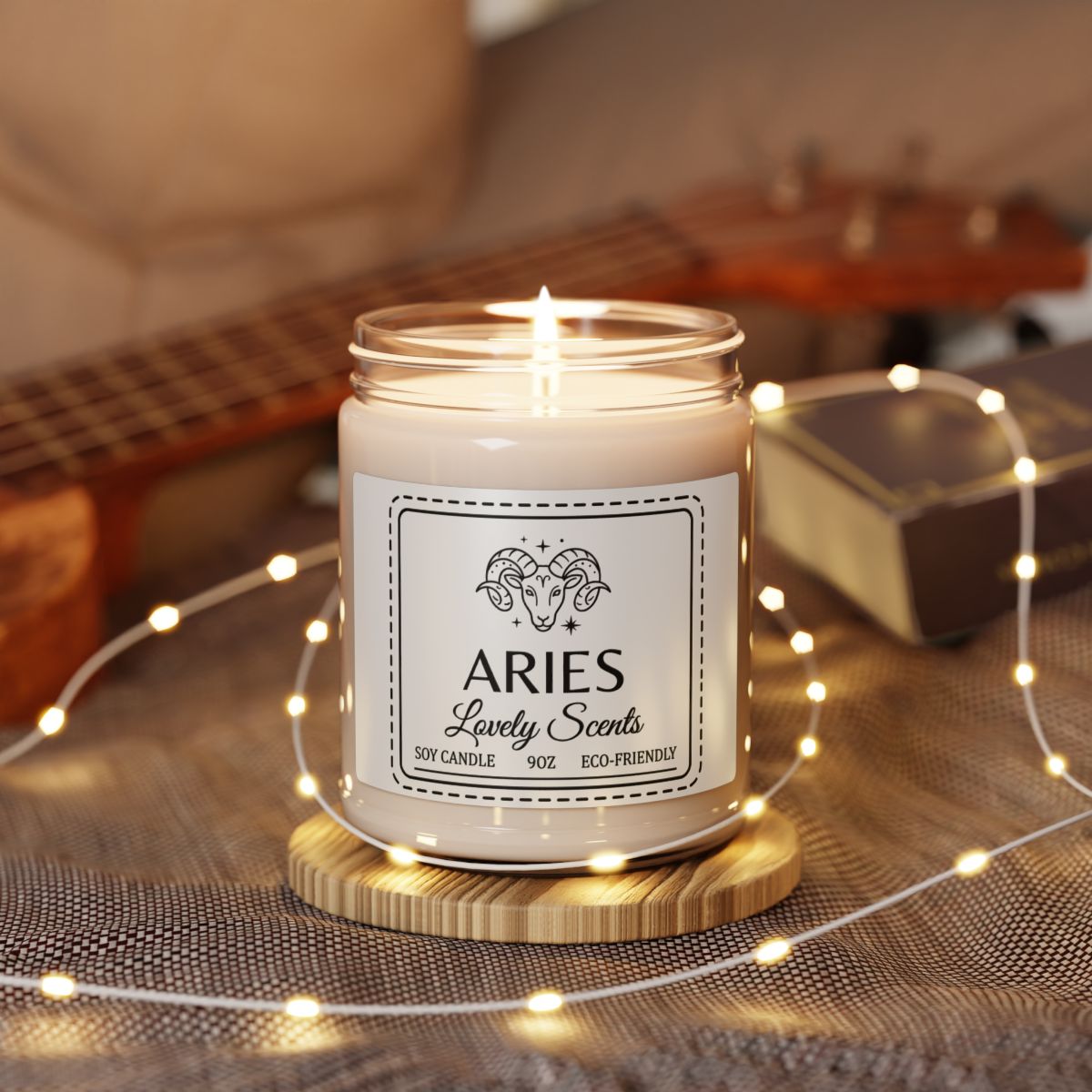 Aries Lovely Scents Soy Candle for Aromatherapy