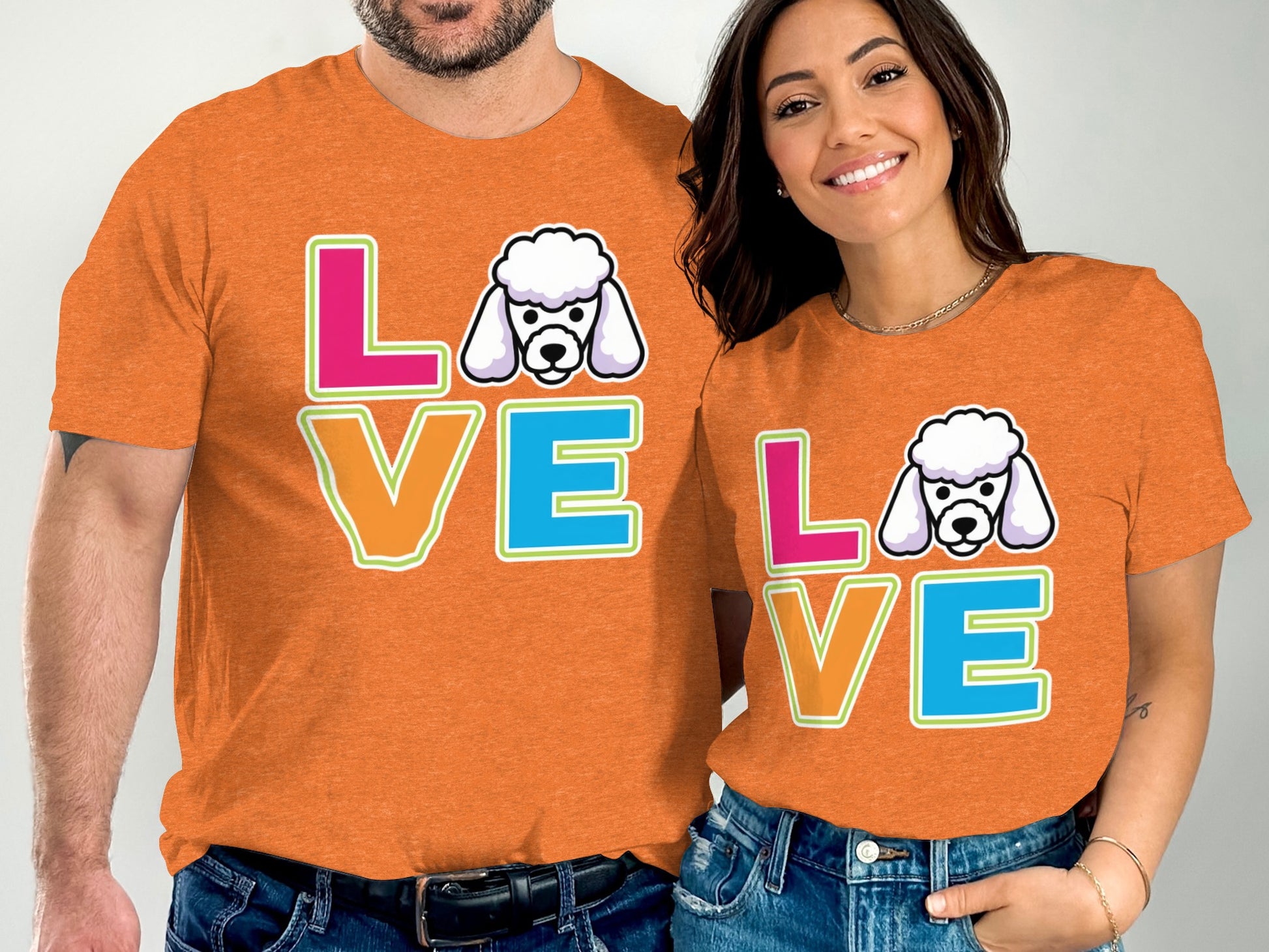 Love Graphic T-Shirts with Poodle Design product type