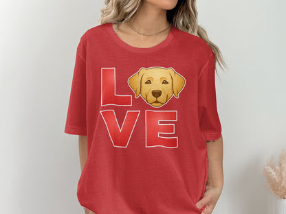 Love Cute Labrador Puppy Print T-shirt product type