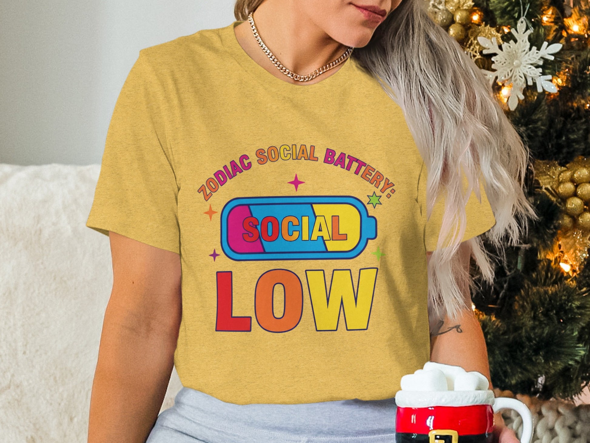 Zodiac Social Battery Social Low Shirt