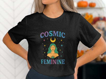 Cosmic Feminine Graphic Short Sleeve T-Shirt product