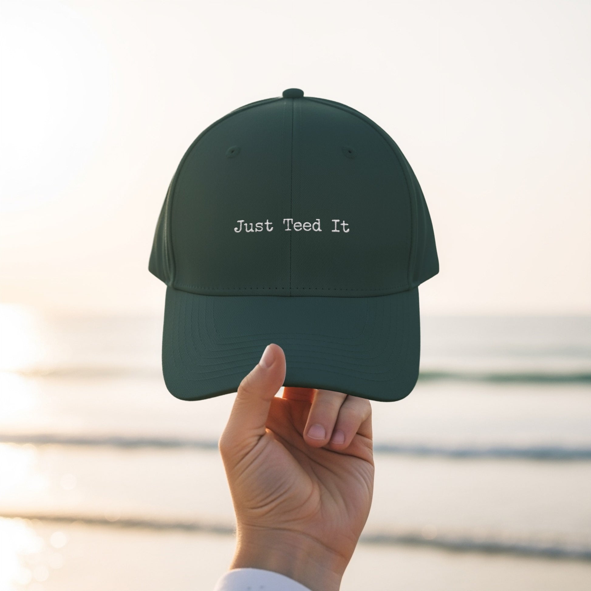 Just Teed It Green Casual Baseball Cap