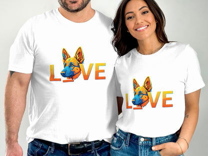 Vibrant Dog Love Graphic Design Printed T Shirt product type