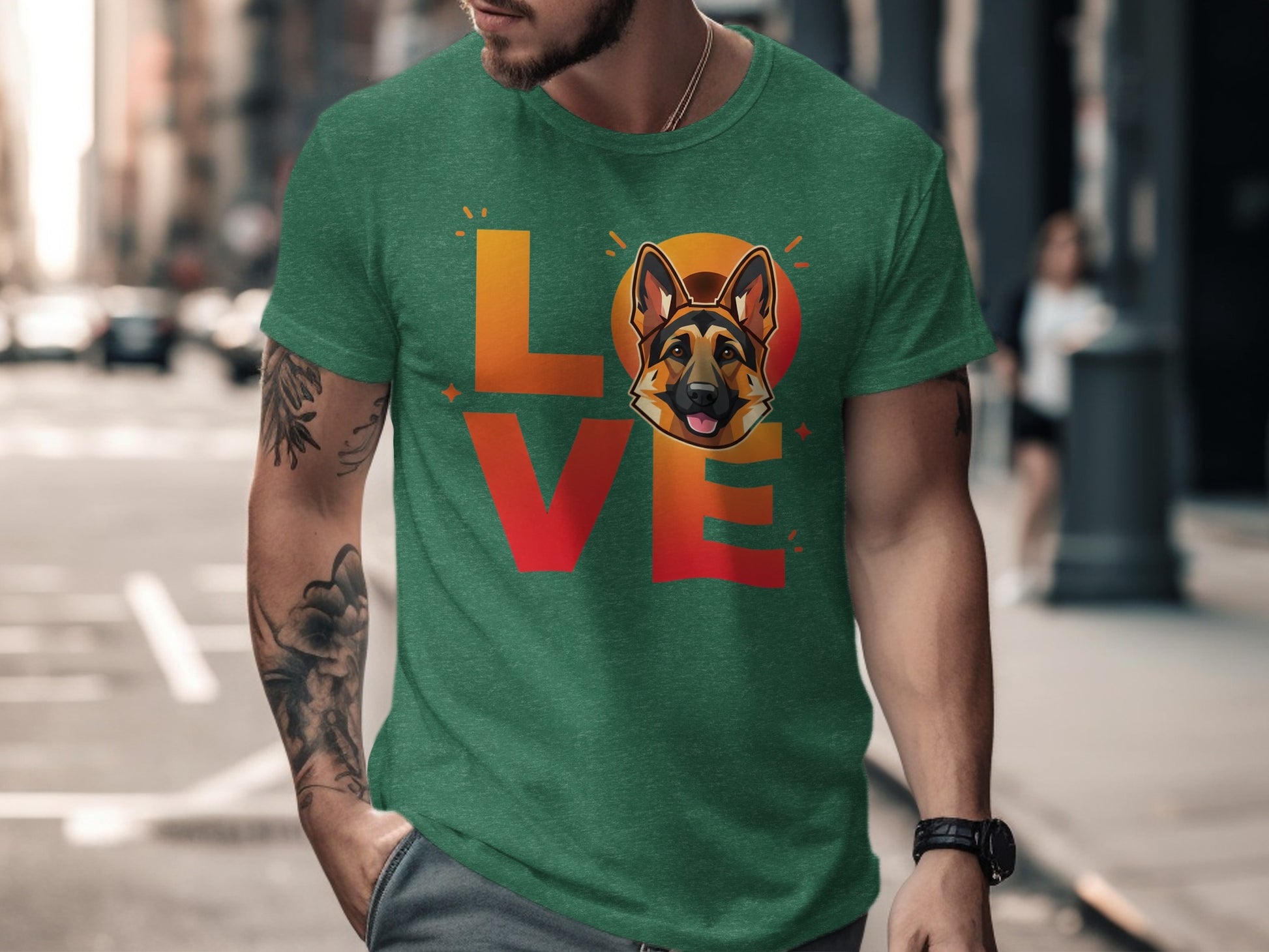 Love German Shepherd Graphic Tee product