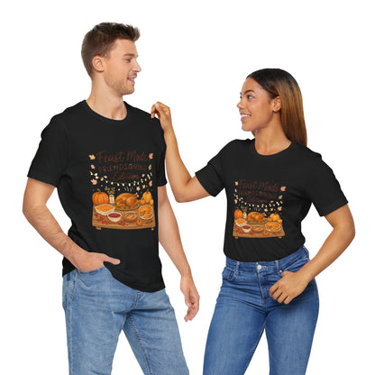 Friendsgiving Feast Tee — "Feast Mode: Friendsgiving Edition" Thanksgiving T‑Shirt