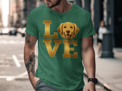 Love Golden Retriever Graphic T-Shirt product