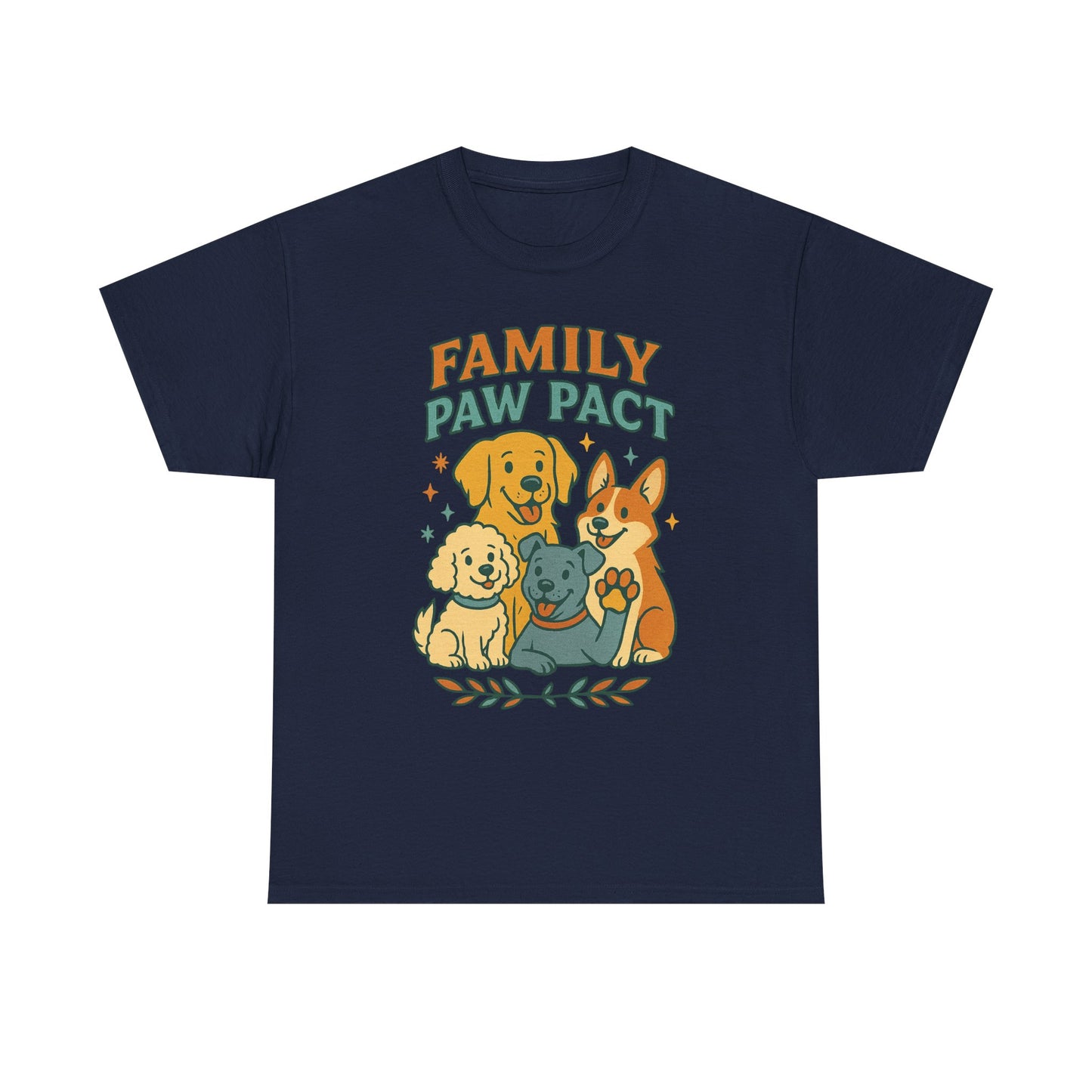 Paw Pact Family Tee: Dog Lovers Shirt, Unisex Cotton Tee, Pet Lover Gift, Animal Family T-Shirt, Adoption Celebration Apparel
