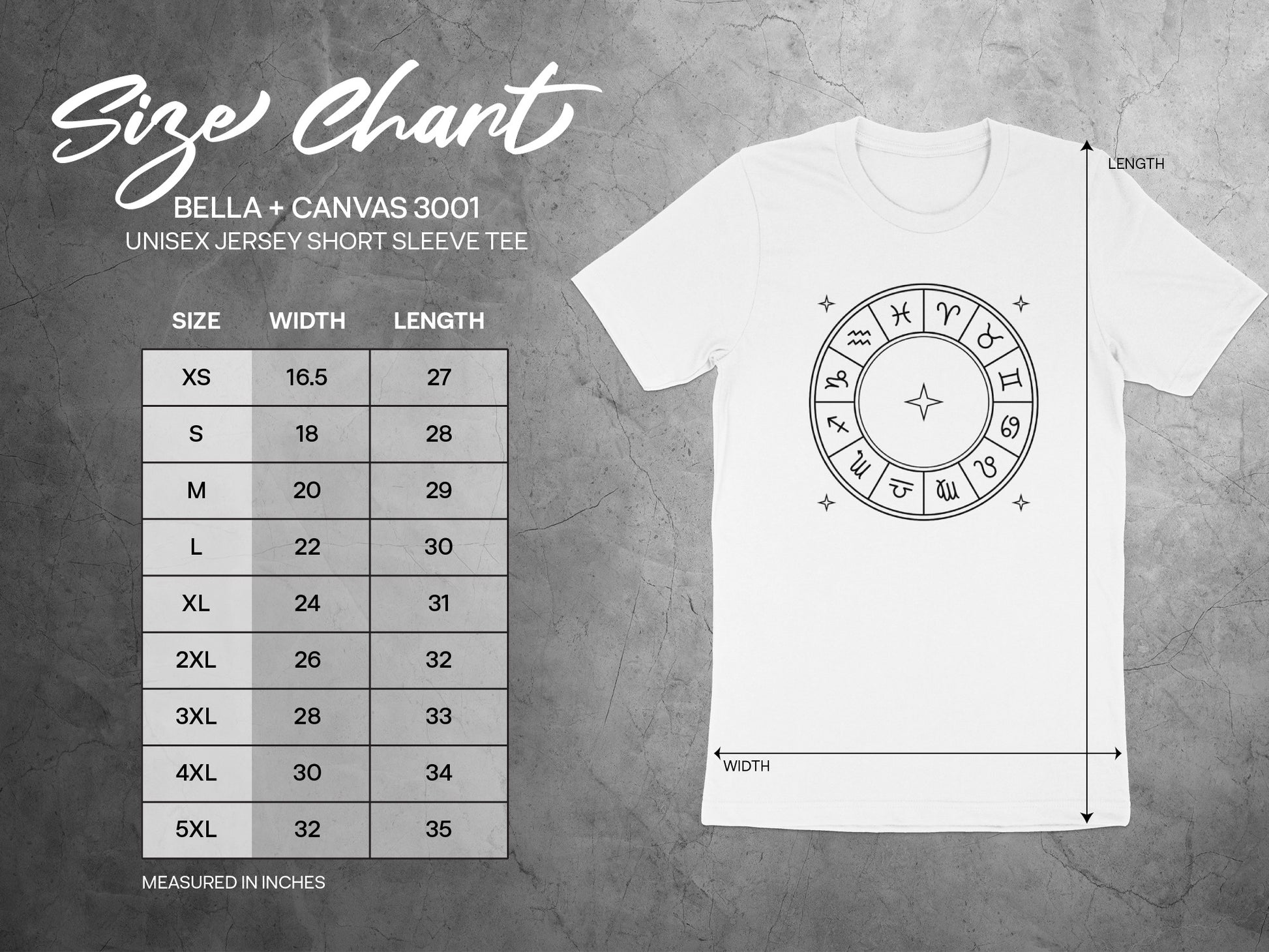 Stylish Zodiac Print White Short Sleeve Tee