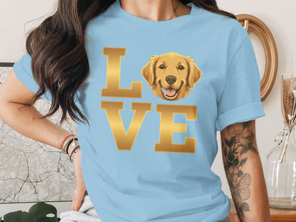 Golden Retriever Love T-Shirt Cute Pet Lover product type