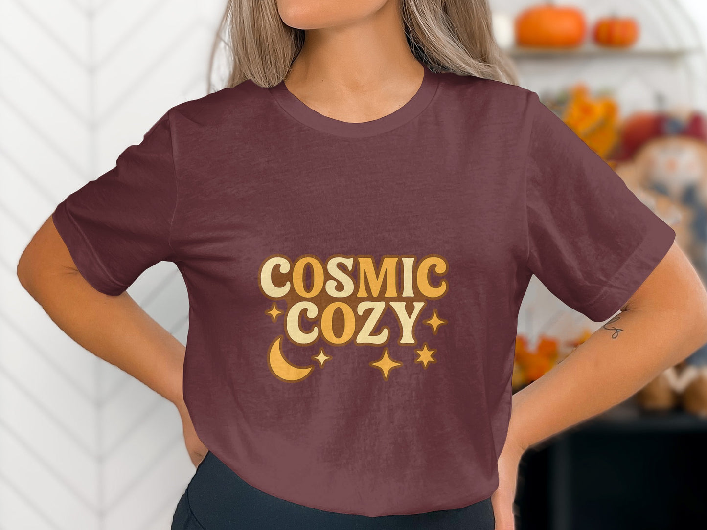 Cosmic Cozy Graphic Tee for Women Casual T-shirt product type