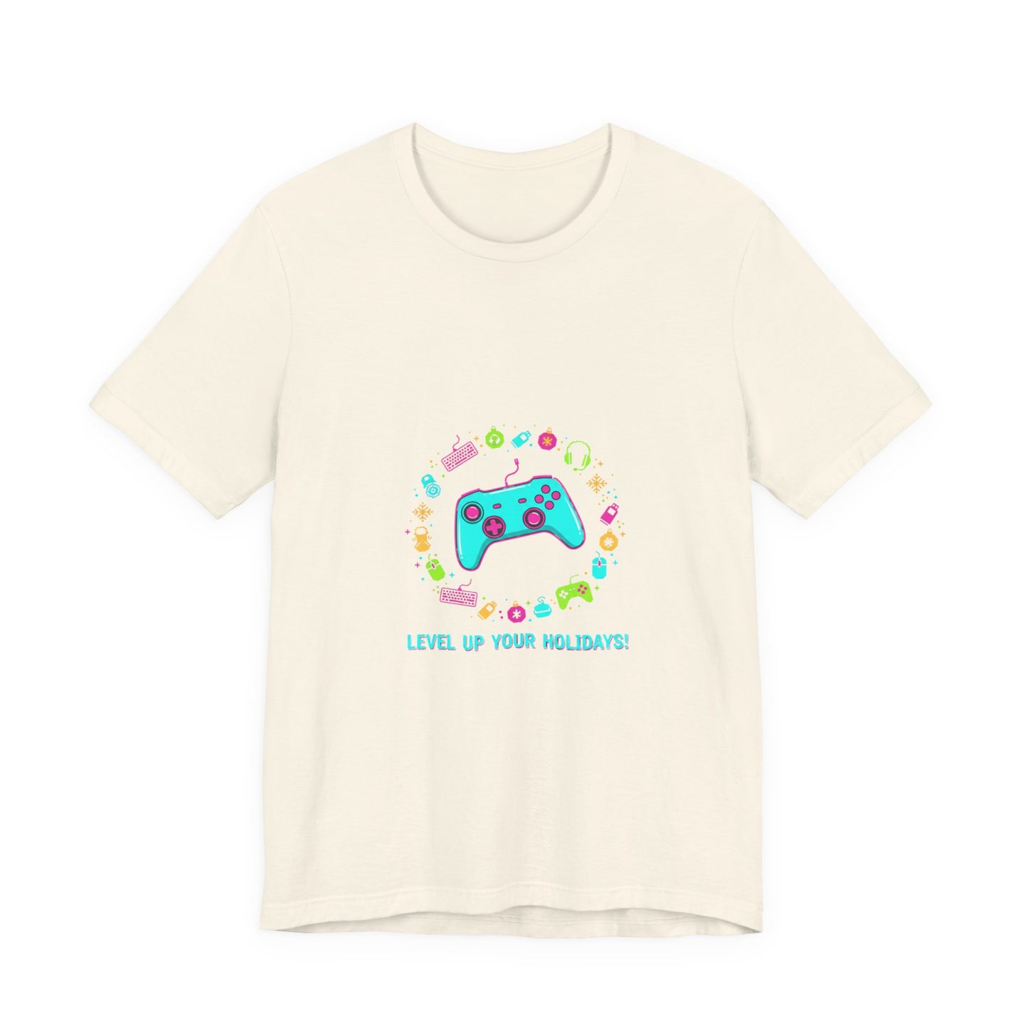 Level Up Your Holidays Tee | Gamer Shirt, Pixel Controller Design