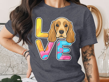 Love Dog Graphic Printed T-Shirt Casual Wear Product