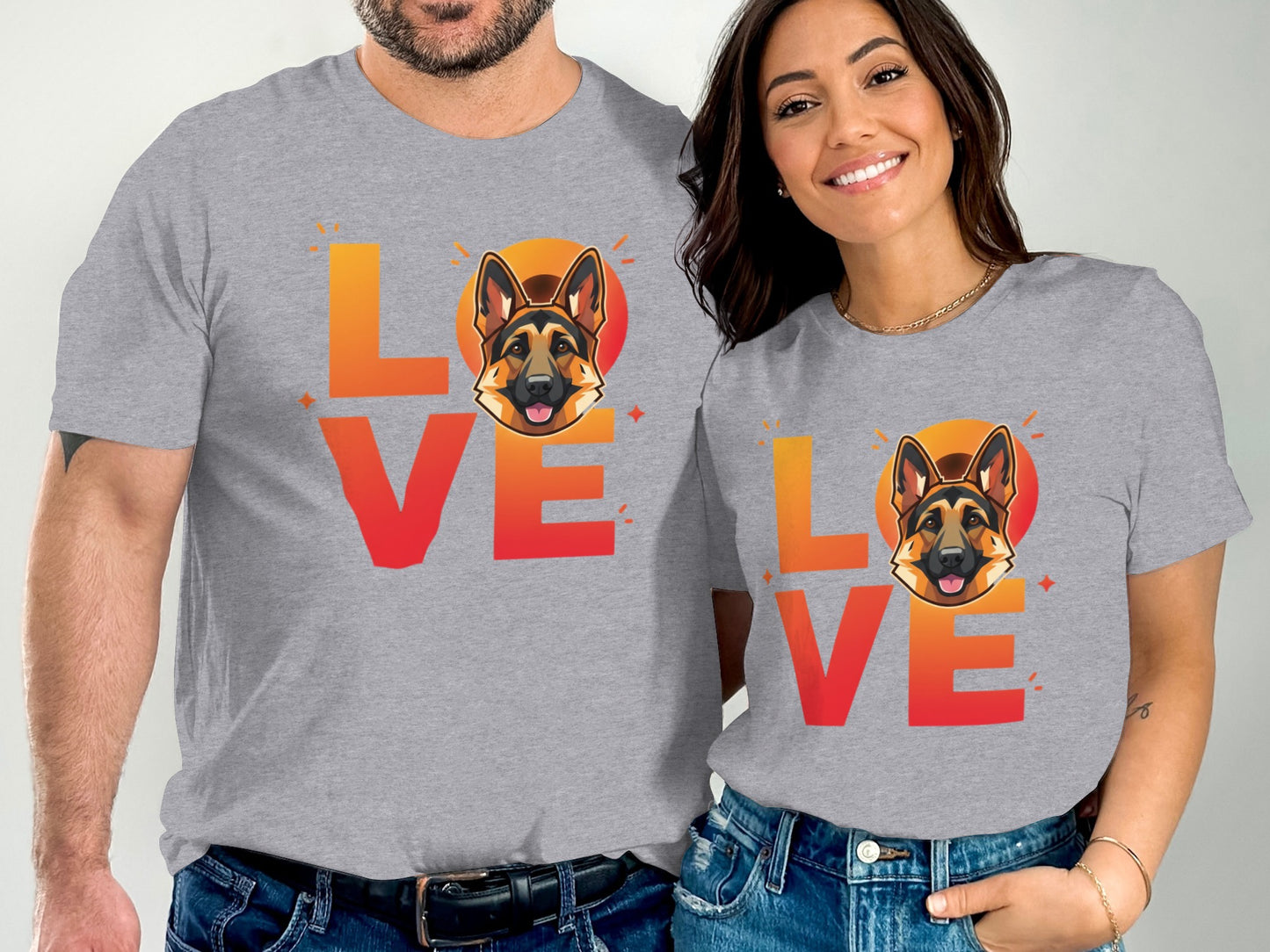 Love German Shepherd Graphic Printed Shirt product