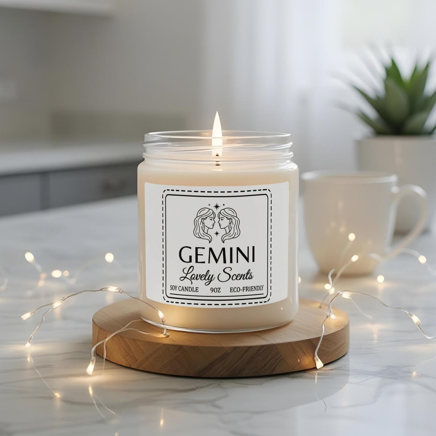 Gemini Lovely Scents 9oz Eco-Friendly Soy Candle