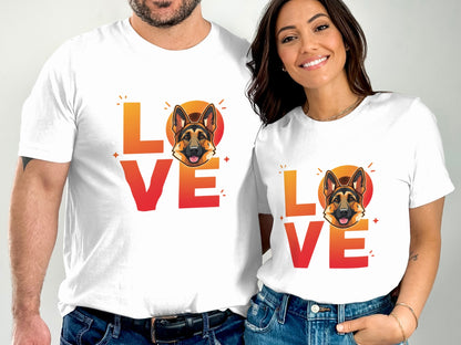 Love German Shepherd Graphic Print T-shirt product