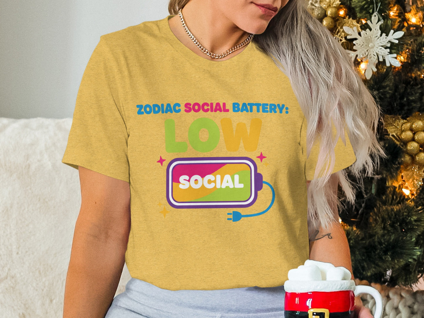 Zodiac Social Battery Low Social Shirt