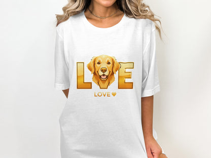 Golden Retriever Love Graphic Tee product type