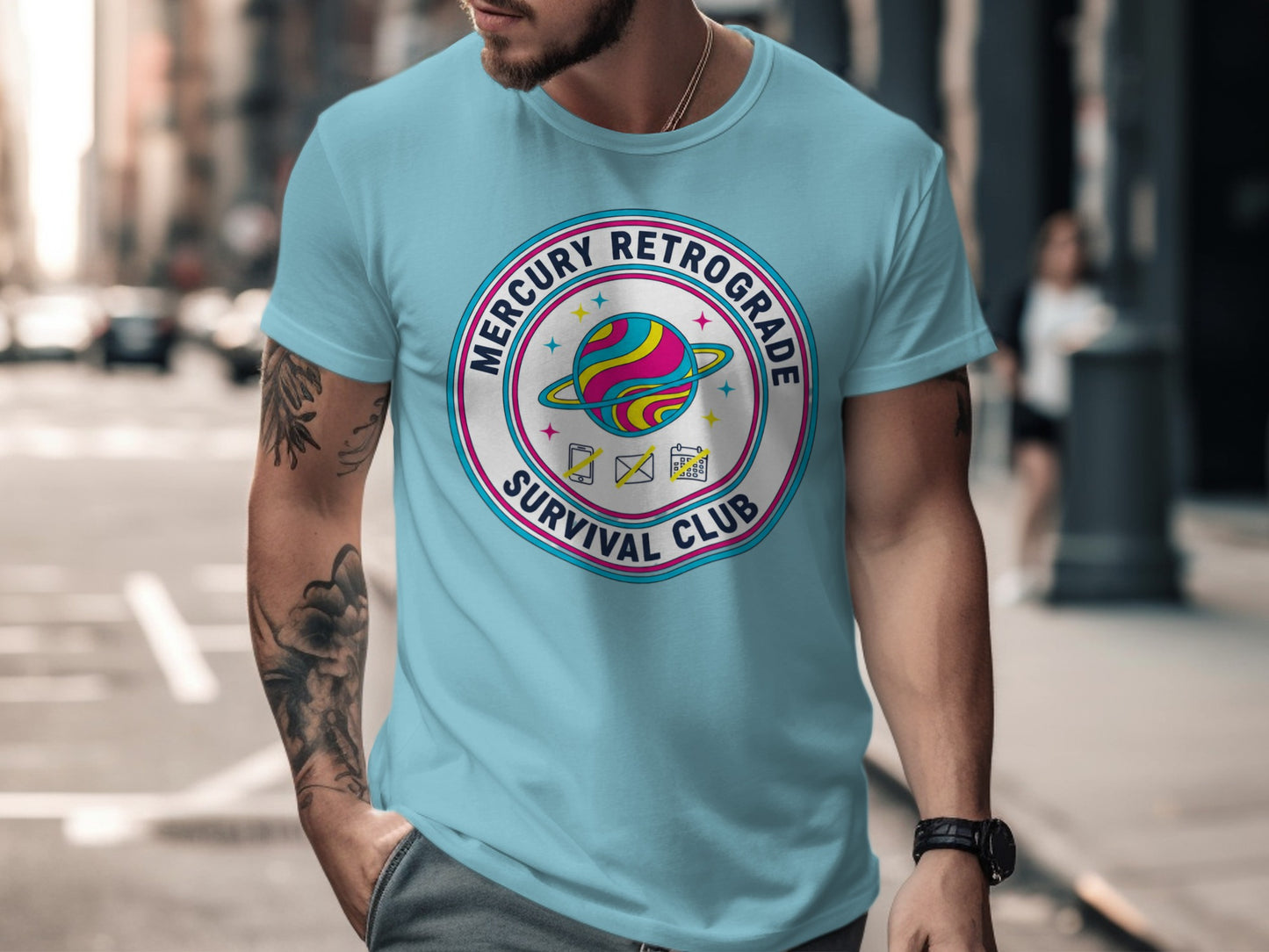 Mercury Retrograde Survival Club Graphic T-Shirt