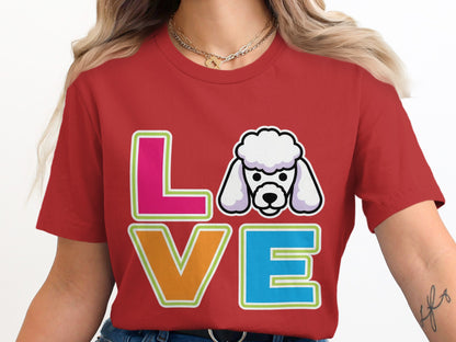 Love Poodle Graphic Design T-Shirt product