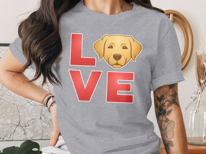 Love Puppy Design on Comfortable Grey Shirt product
