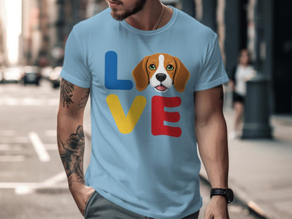 Love Beagle Graphic Design T-shirt product type