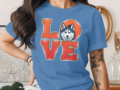 Love Husky Graphic Perfect for Dog Lovers product type