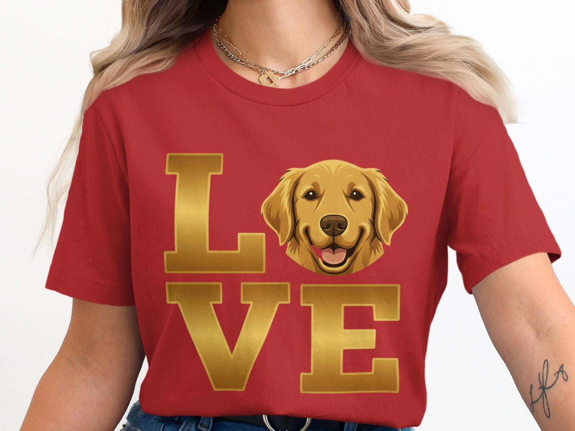 Love Golden Retriever Women's Graphic T-shirt product