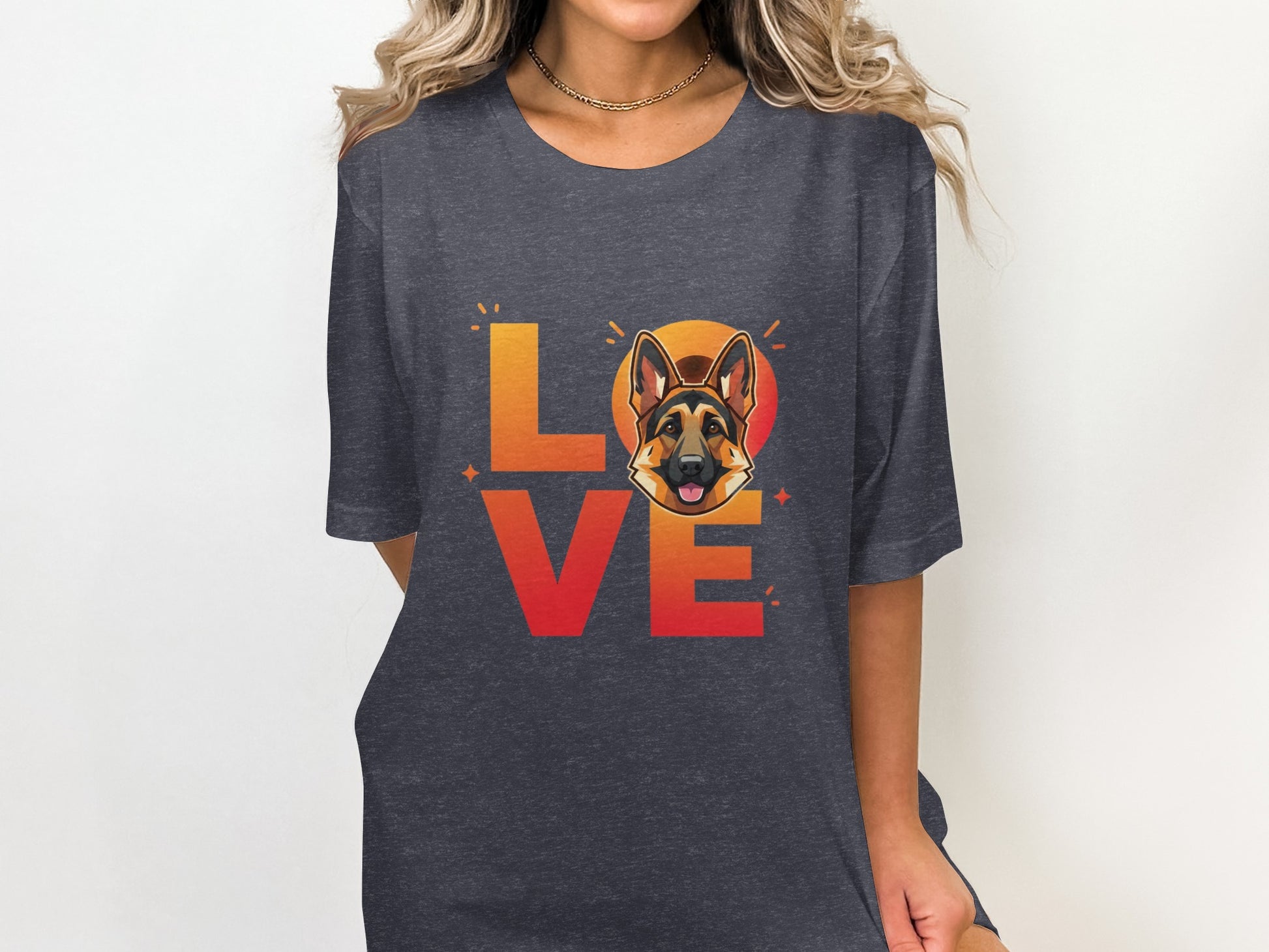 German Shepherd Love Graphic Design T-shirt product