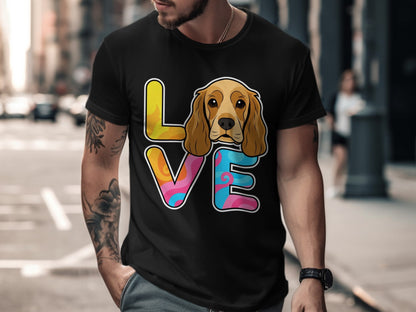 Love Dog Graphic Print Casual T-Shirt product type