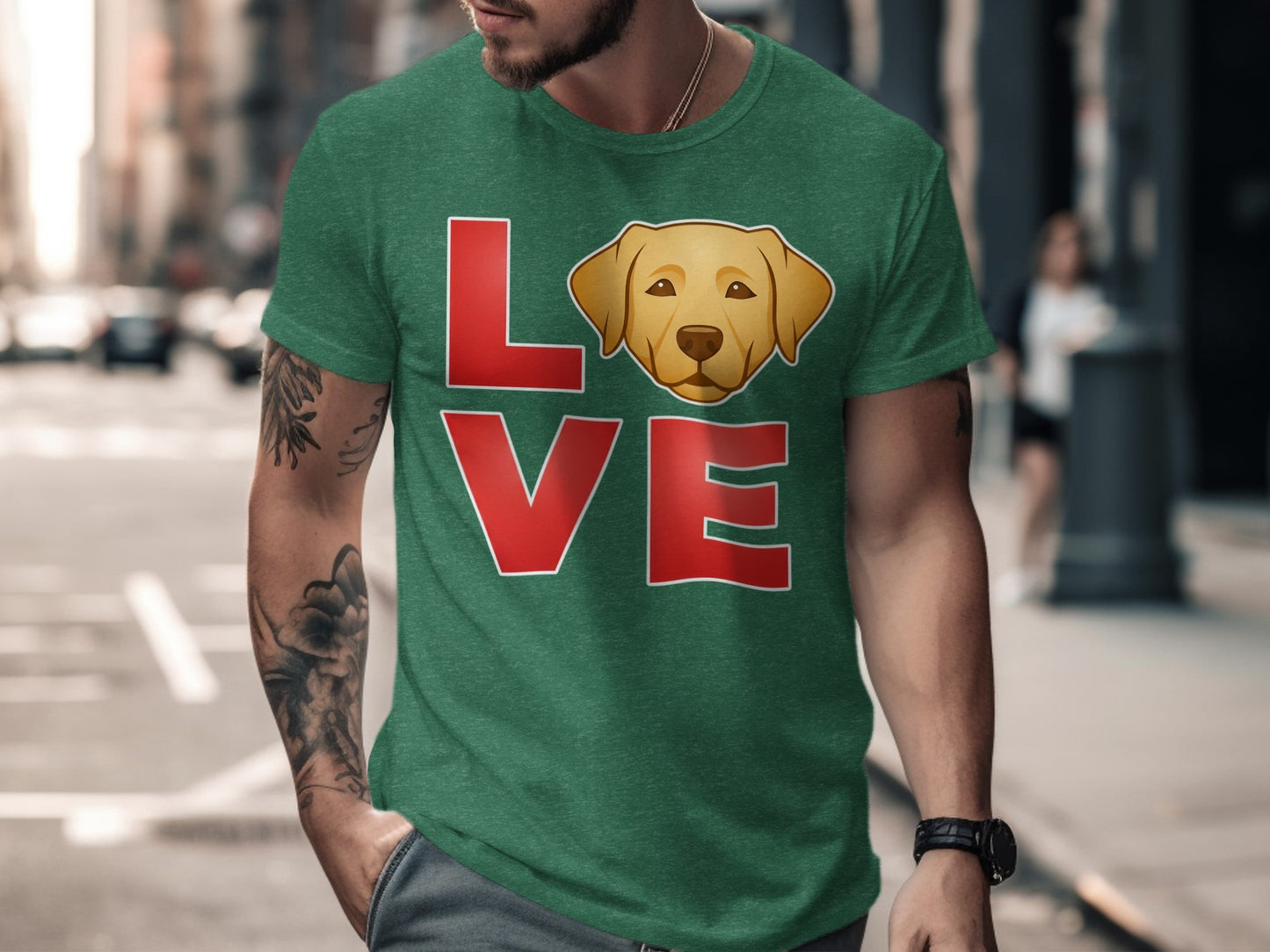 Love Golden Retriever Graphic Tee product type