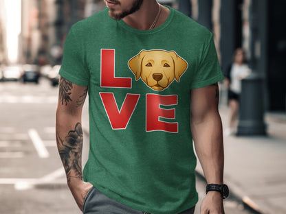 Love Golden Retriever Graphic Tee product type
