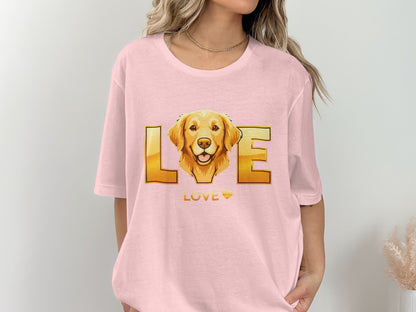 Cute Golden Retriever Love Graphic T-Shirt product