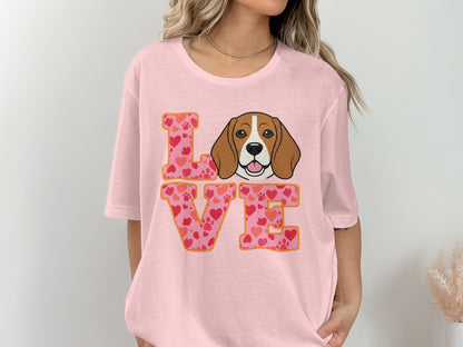 Love Beagle Graphic Women's Pink T-shirt product