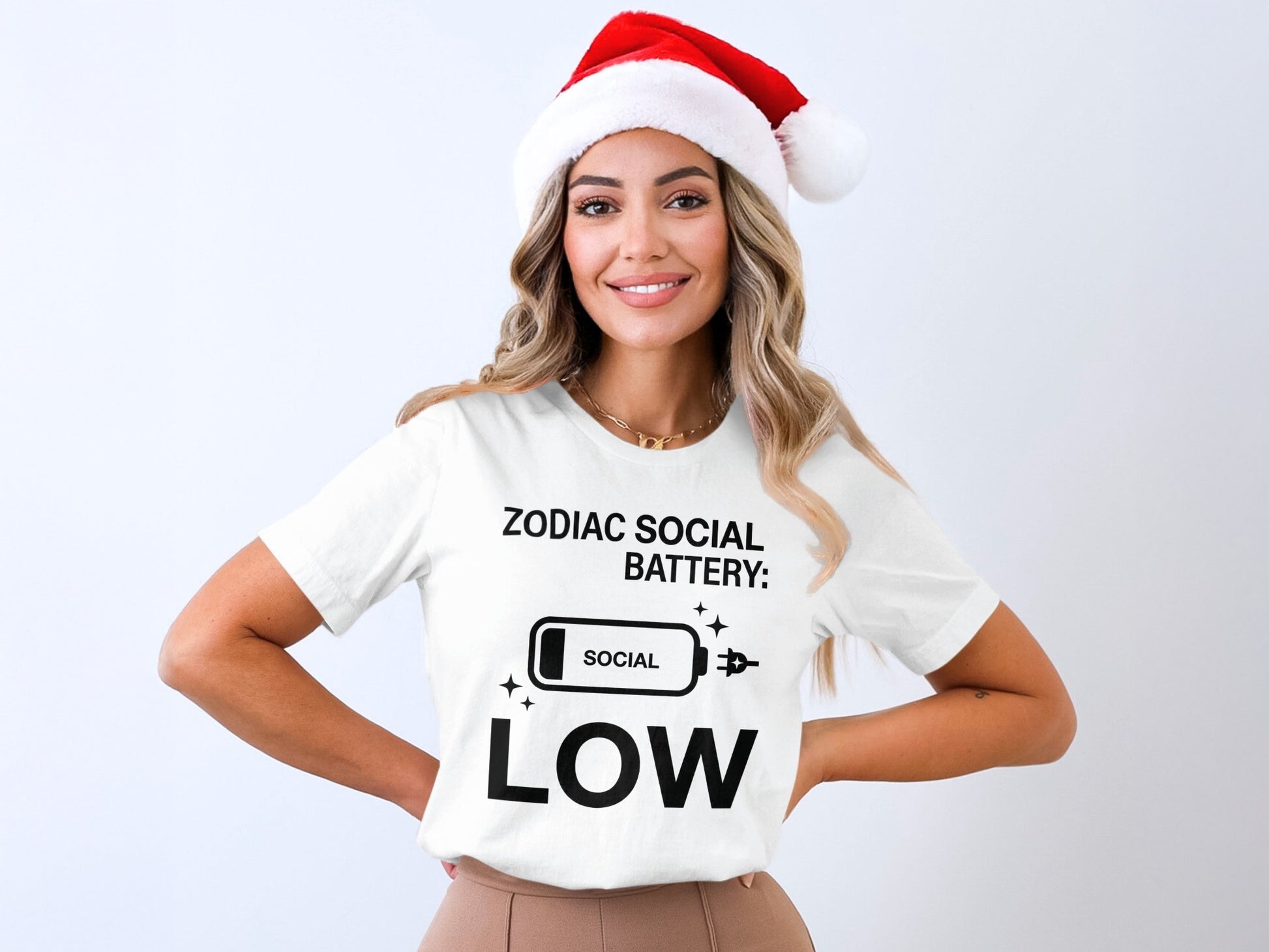 Zodiac Social Battery Low Funny Shirt