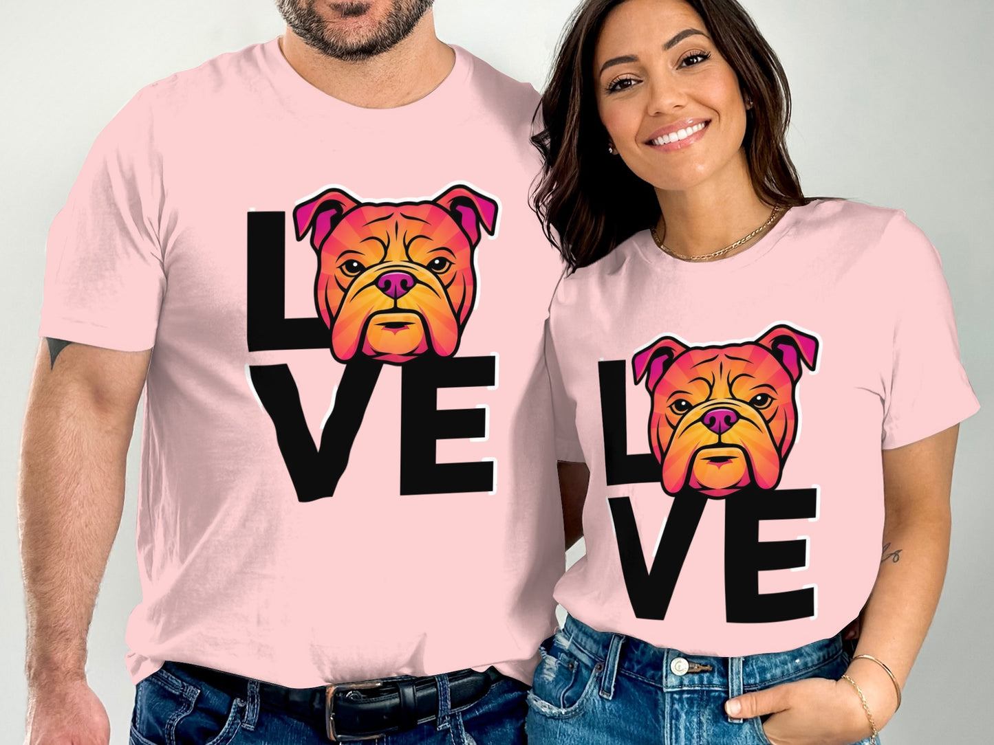 Bulldog Love Graphic Tee shirt product type