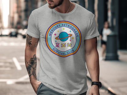Mercury Retrograde Survival Club Graphic T-shirt