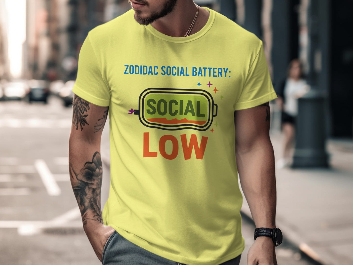 Zodidac Social Battery Social Low Comfortable Shirt