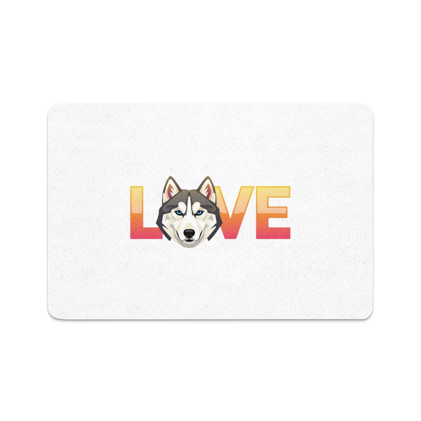 Love Husky Art Door Mat for Home Decor product