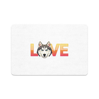 Love Husky Art Door Mat for Home Decor product