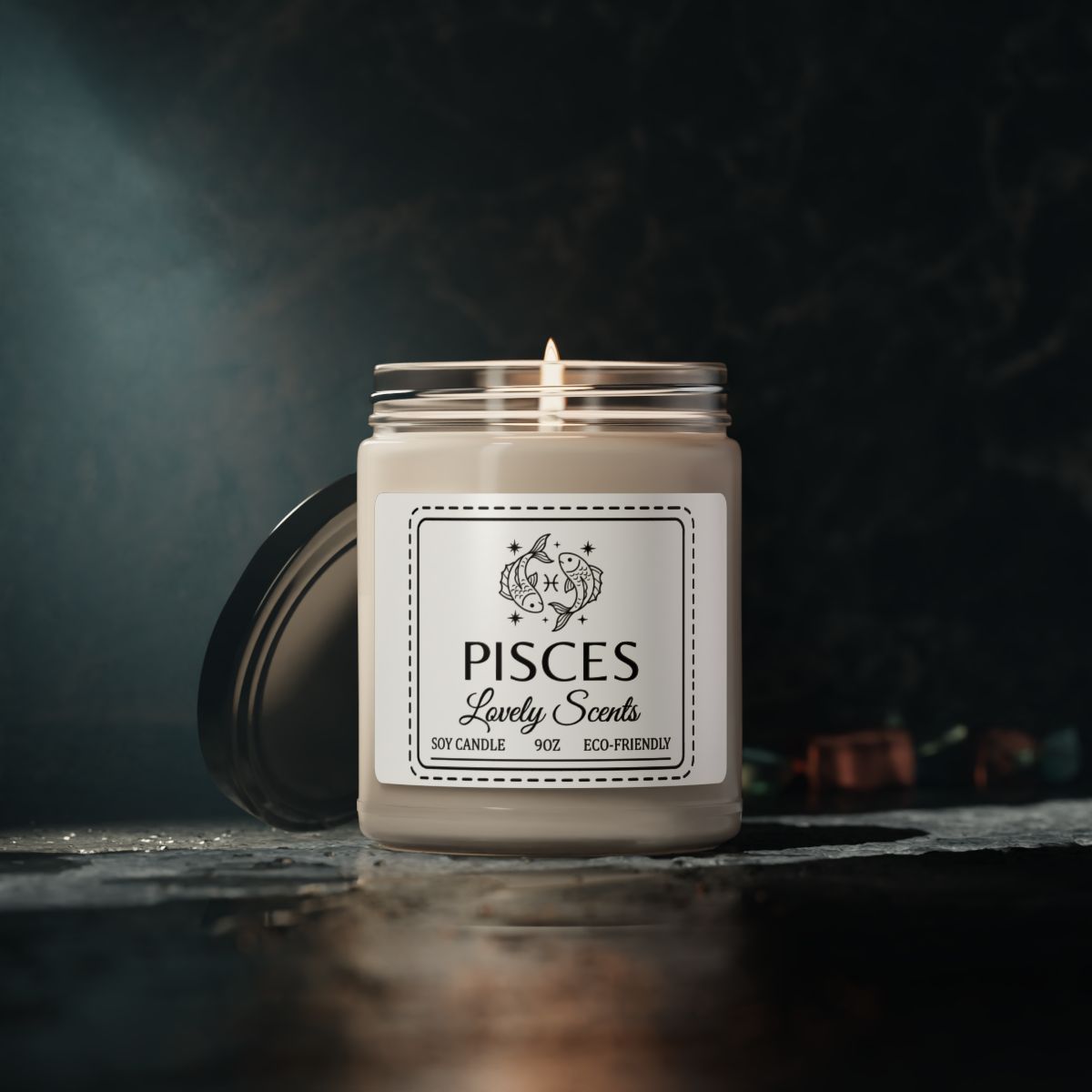 Pisces Lovely Scents Soy Candle Eco-Friendly