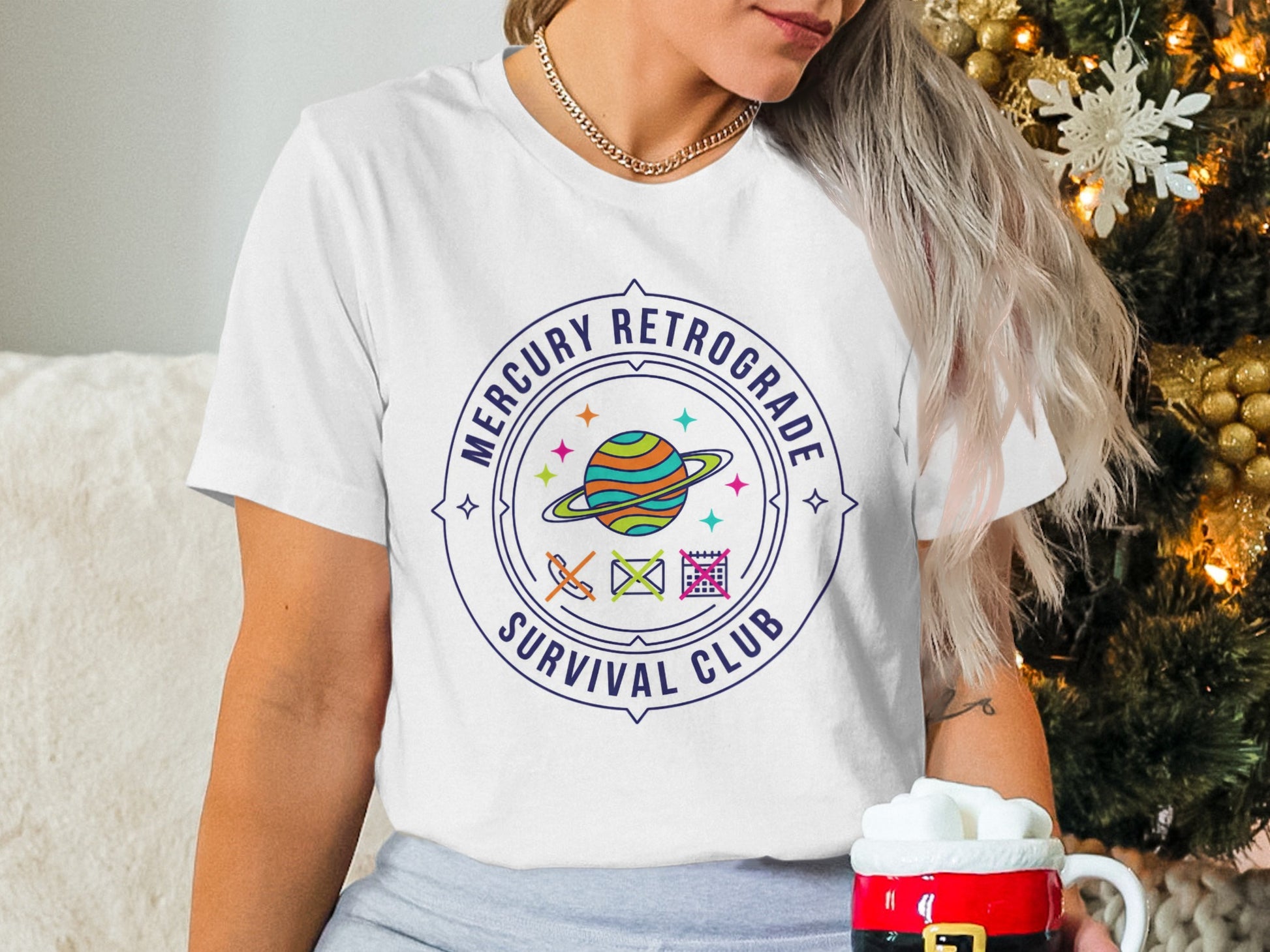 Mercury Retrograde Survival Club graphic tee