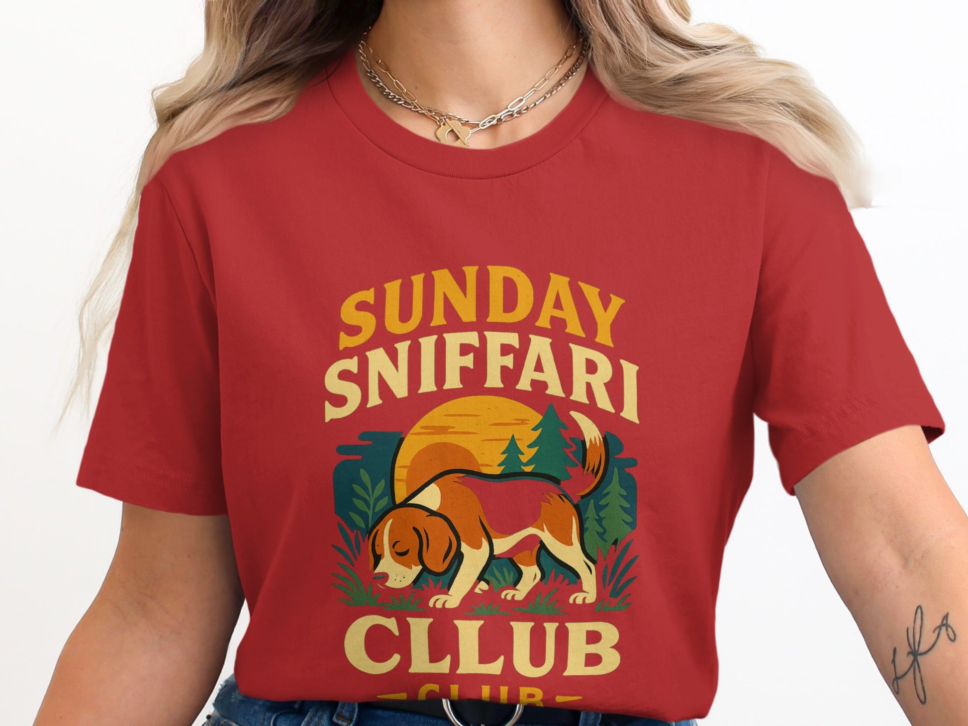 Sunday Sniffari Club Graphic Tee Shirt product type