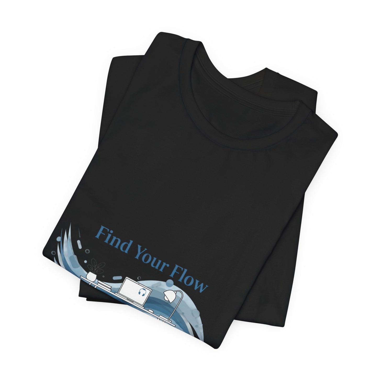 Find Your Flow Tee | flow state, productivity art, focus motivation