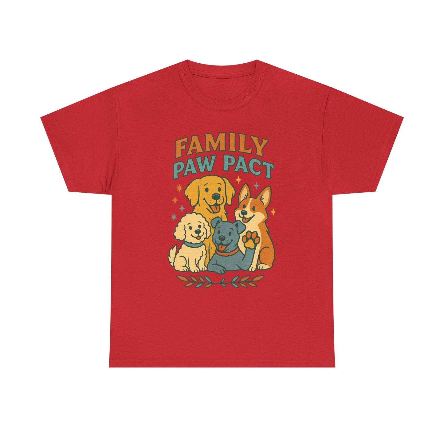 Paw Pact Family Tee: Dog Lovers Shirt, Unisex Cotton Tee, Pet Lover Gift, Animal Family T-Shirt, Adoption Celebration Apparel