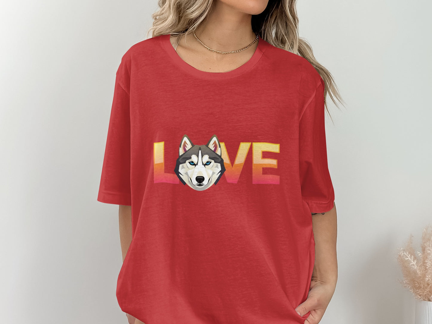 Love Husky Graphic Print Casual T-shirt product type