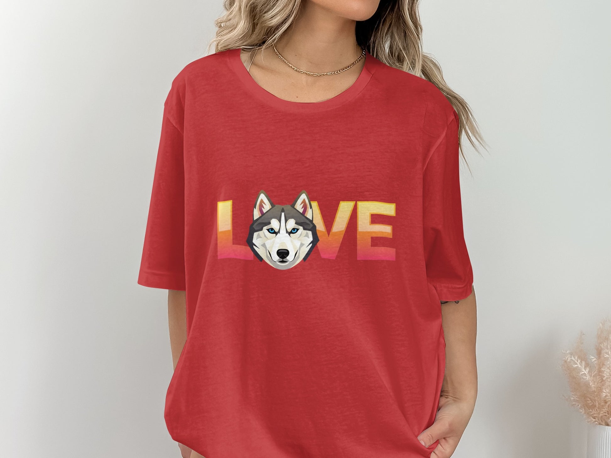 Love Husky Graphic Print Casual T-shirt product type